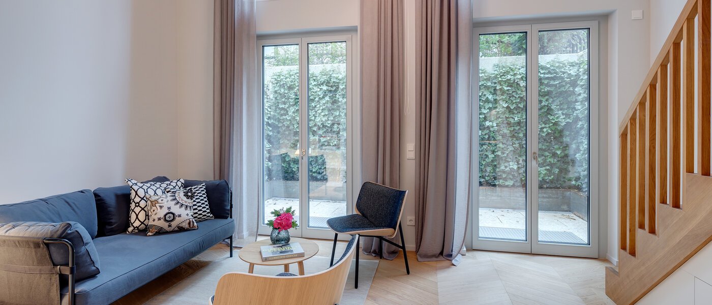 maisonnette con galleria München Herzogpark 01 zona living 12615