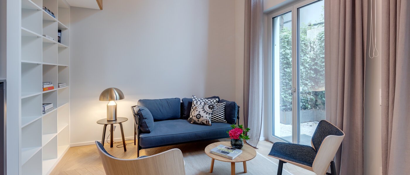 maisonnette con galleria München Herzogpark 04 zona living 12615