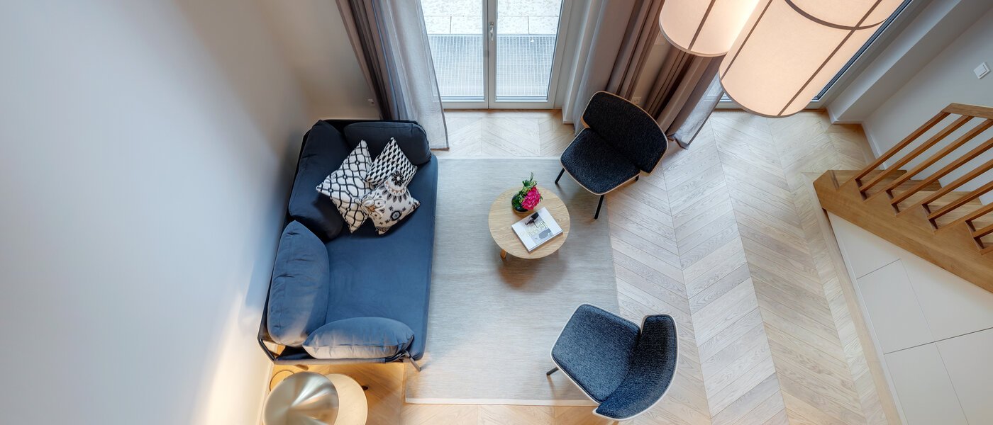 maisonnette con galleria München Herzogpark 05 zona living 12615