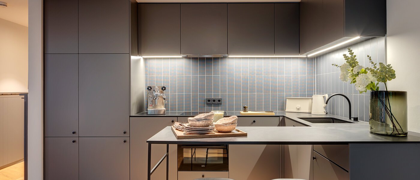 maisonnette con galleria München Herzogpark 01 cucina 12616