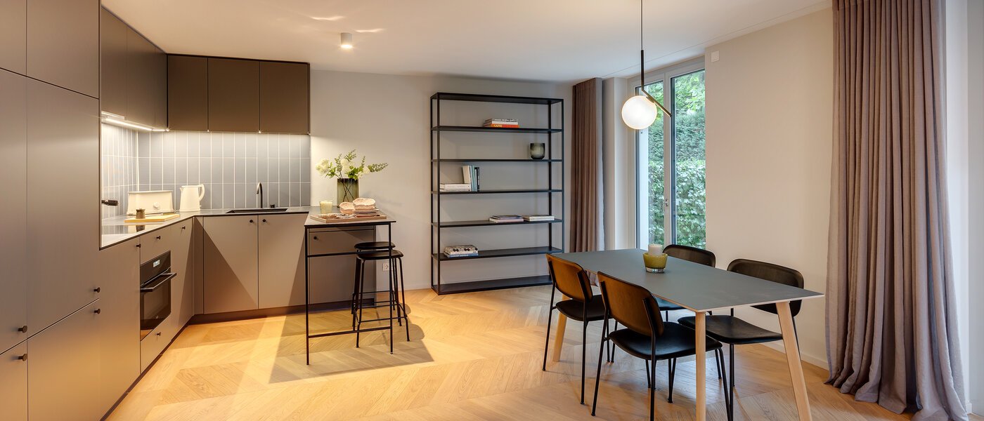 maisonnette con galleria München Herzogpark 03 cucina 12616