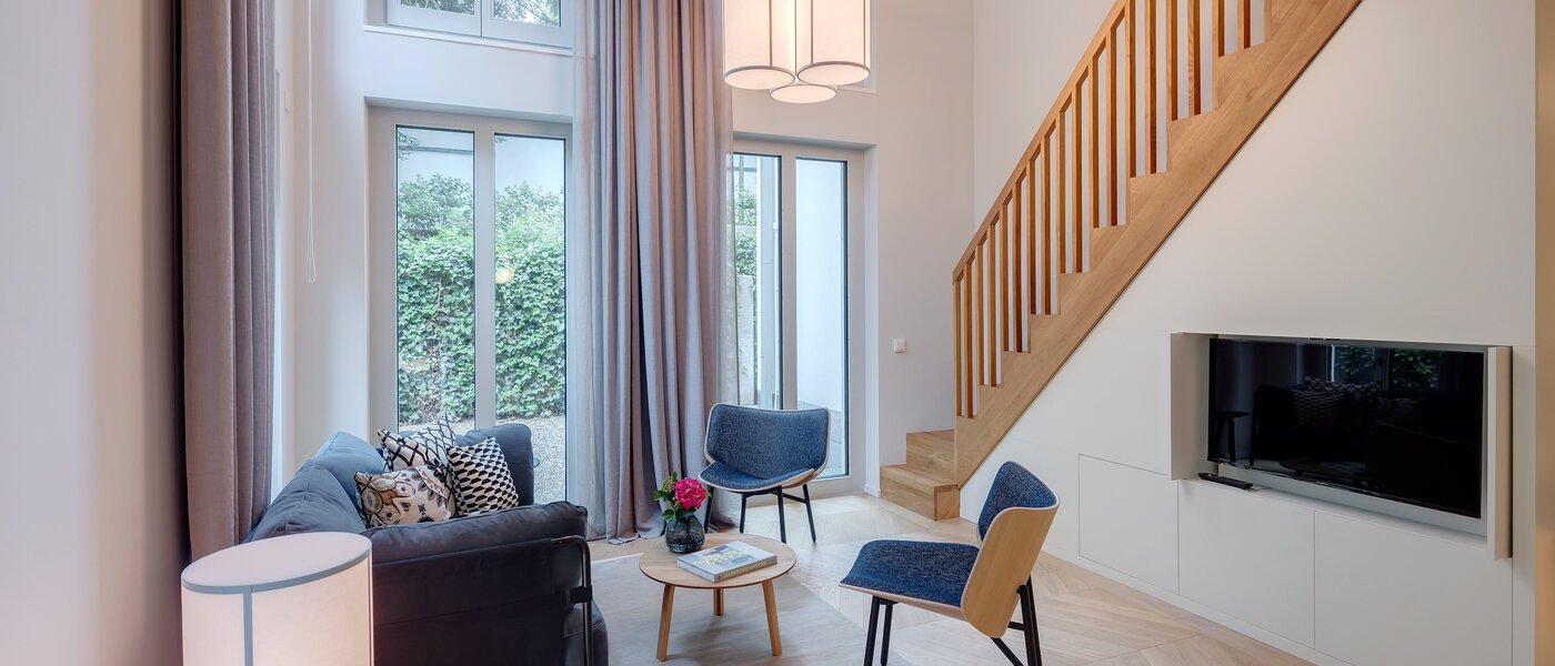 maisonnette con galleria München Herzogpark 01 zona living 12616