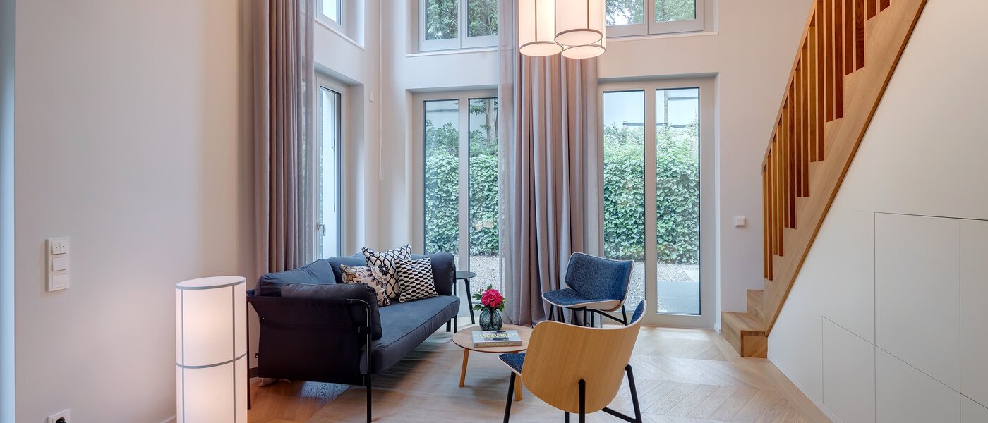 maisonnette con galleria München Herzogpark 02 zona living 12616