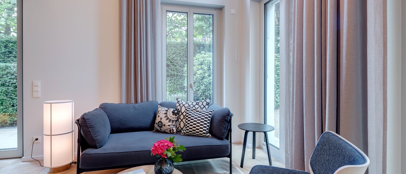 maisonnette con galleria München Herzogpark 03 zona living 12616