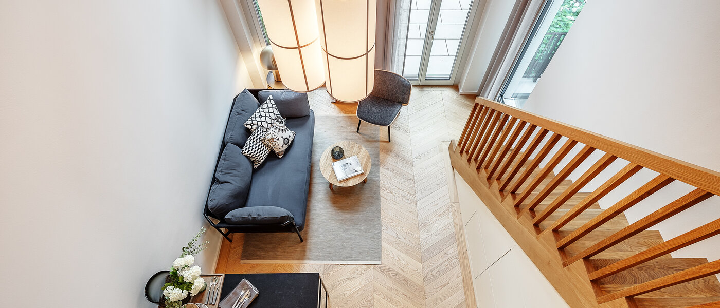 maisonnette con galleria München Herzogpark 01 zona living 12618