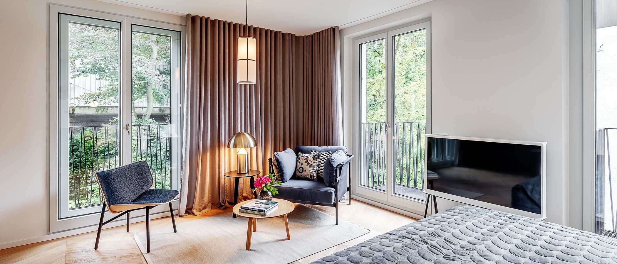 appartamento München Herzogpark 03 zona living 12621