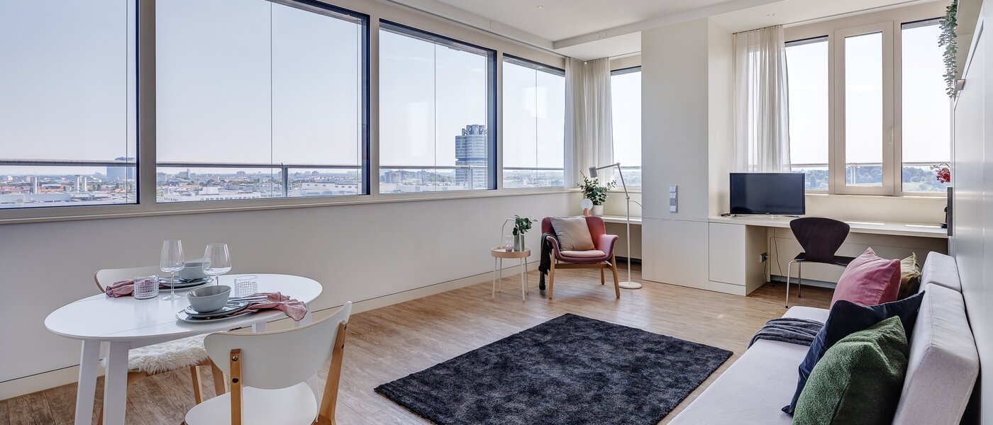 appartamento München Olympiadorf 01 zona living 12647