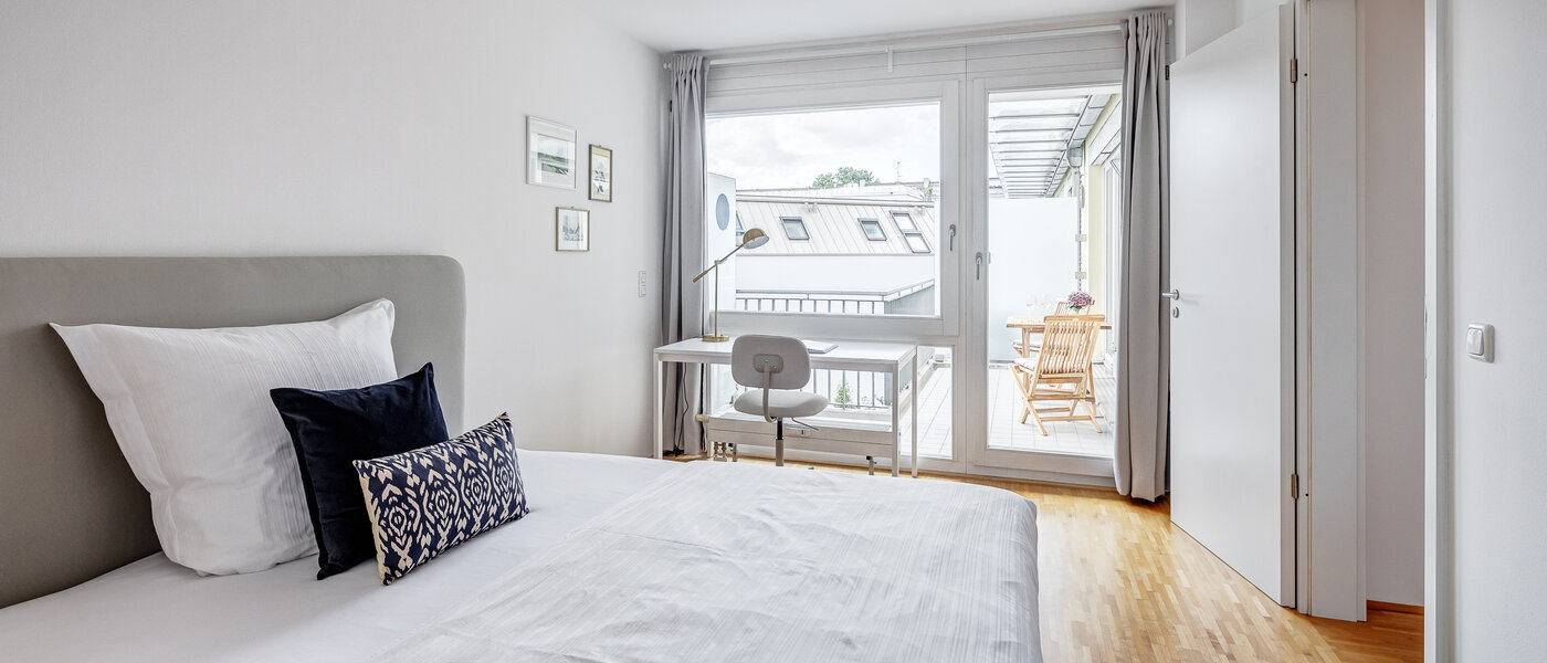 appartamento München Glockenbachviertel 04 camera da letto 12668