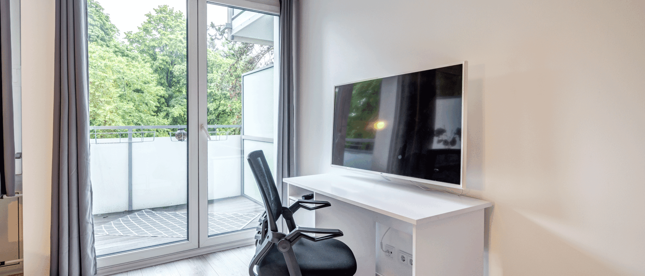 appartamento München Arabellapark 02 zona living 12671