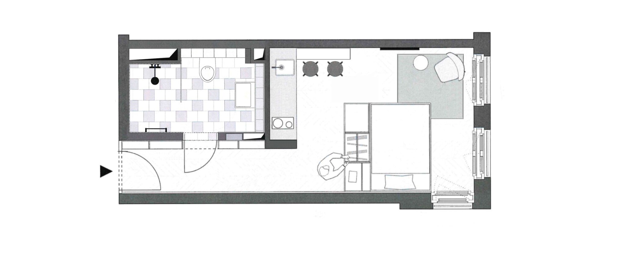 appartamento München Herzogpark 01 planimetria 12679