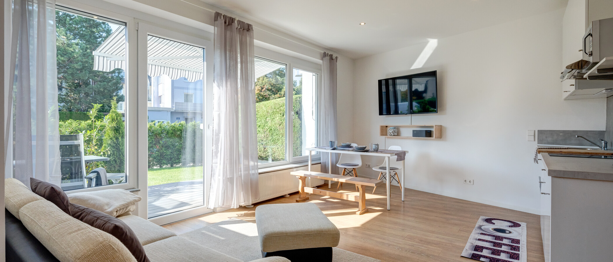 appartamento con giardino München Forstenried 01 zona living 12709