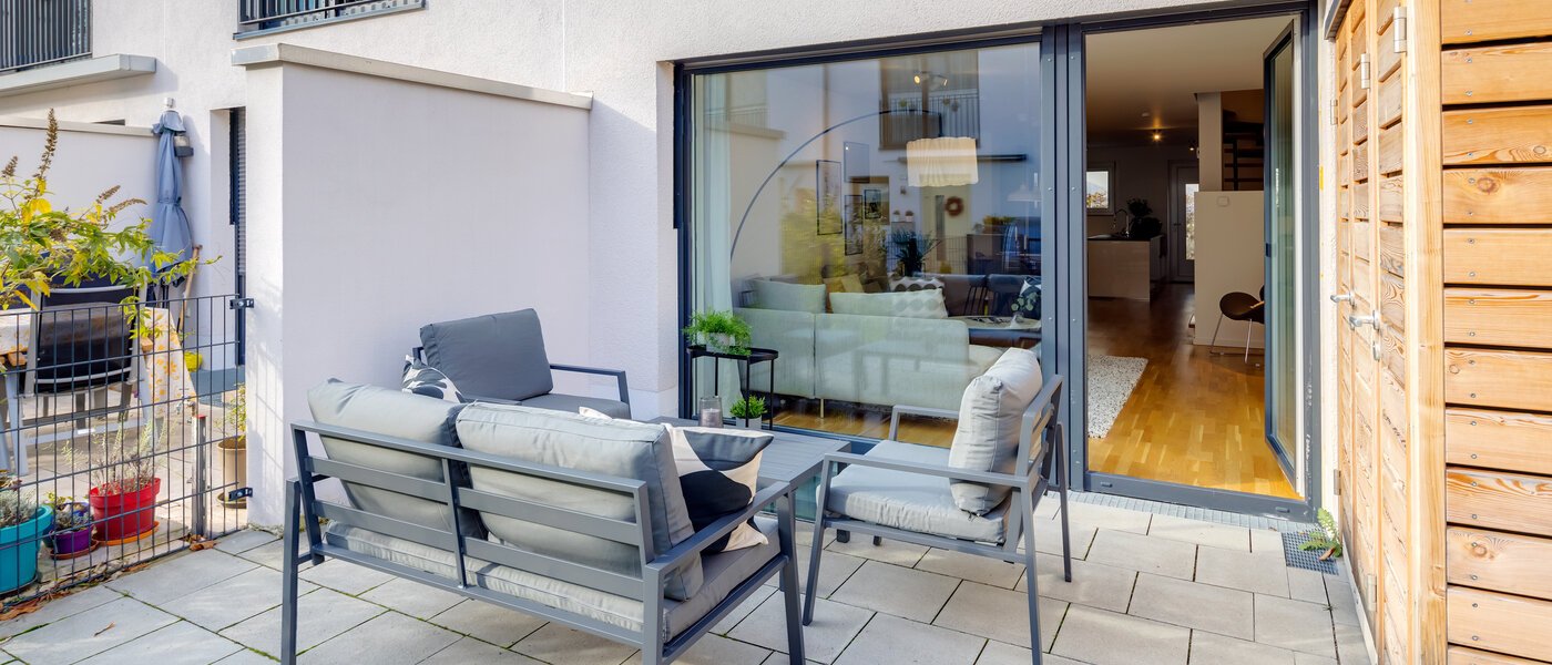 casa a schiera München Schwabing - Domagkpark 01 terrazza 12793