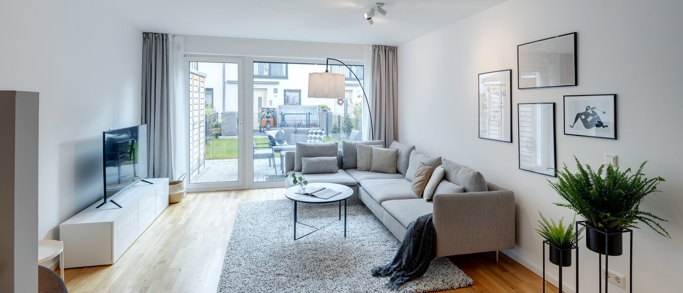 casa a schiera München Schwabing - Domagkpark 03 zona living 12793