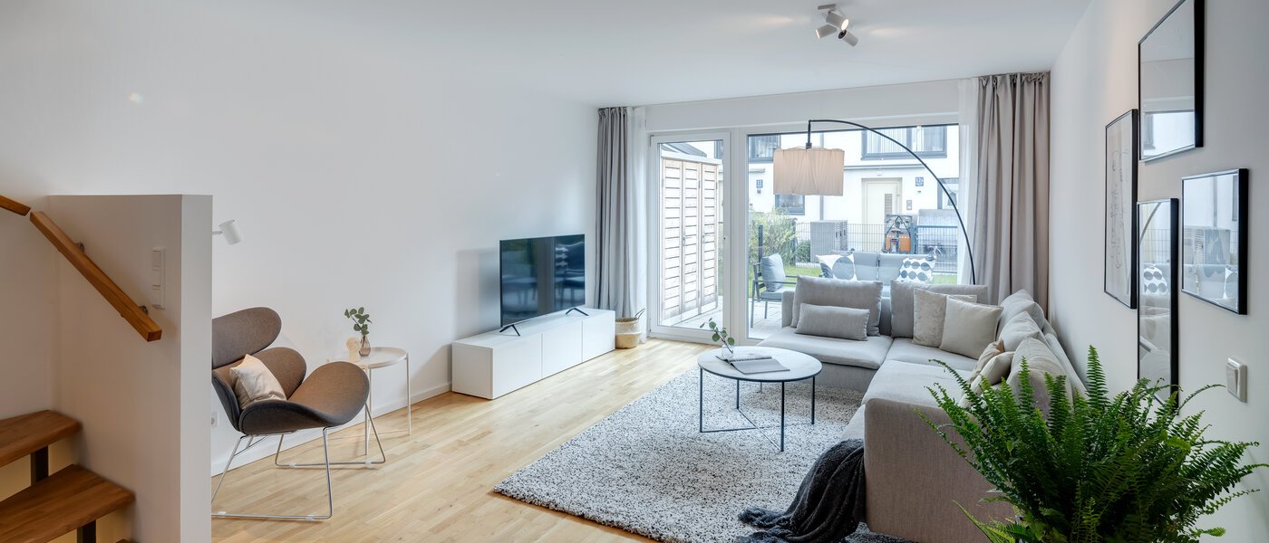 casa a schiera München Schwabing - Domagkpark 04 zona living 12793