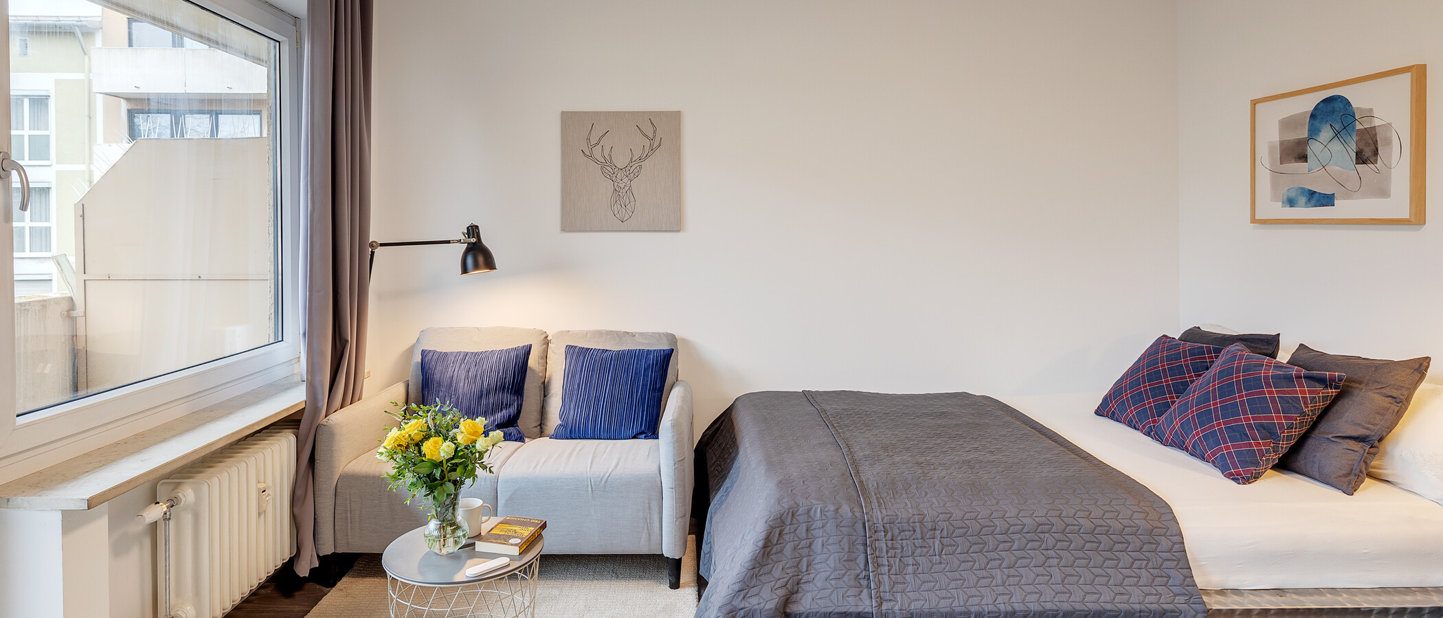 appartamento München Neuhausen 02 zona notte 12838