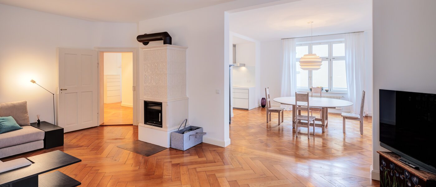 appartamento München Nymphenburg 03 soggiorno 12846