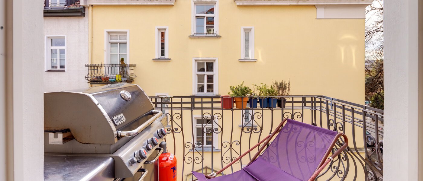 appartamento München Nymphenburg 01 1° balcone 12846