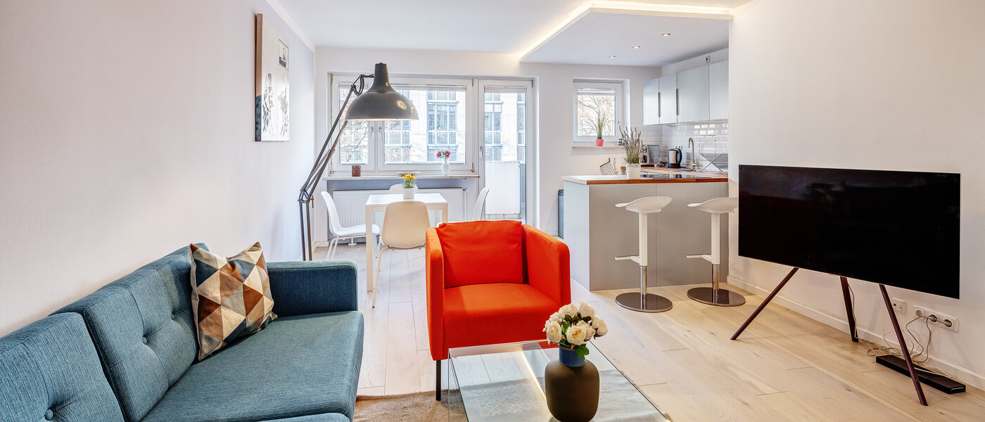 appartamento München Untersendling 01 zona living 12857