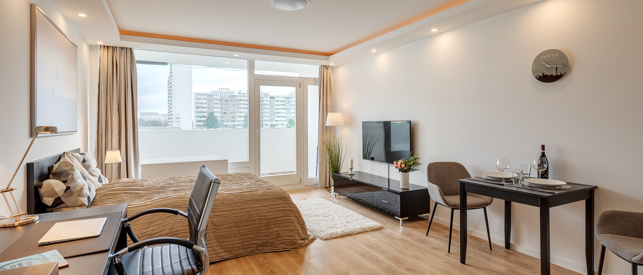 appartamento München Olympiazentrum 01 zona living 12868