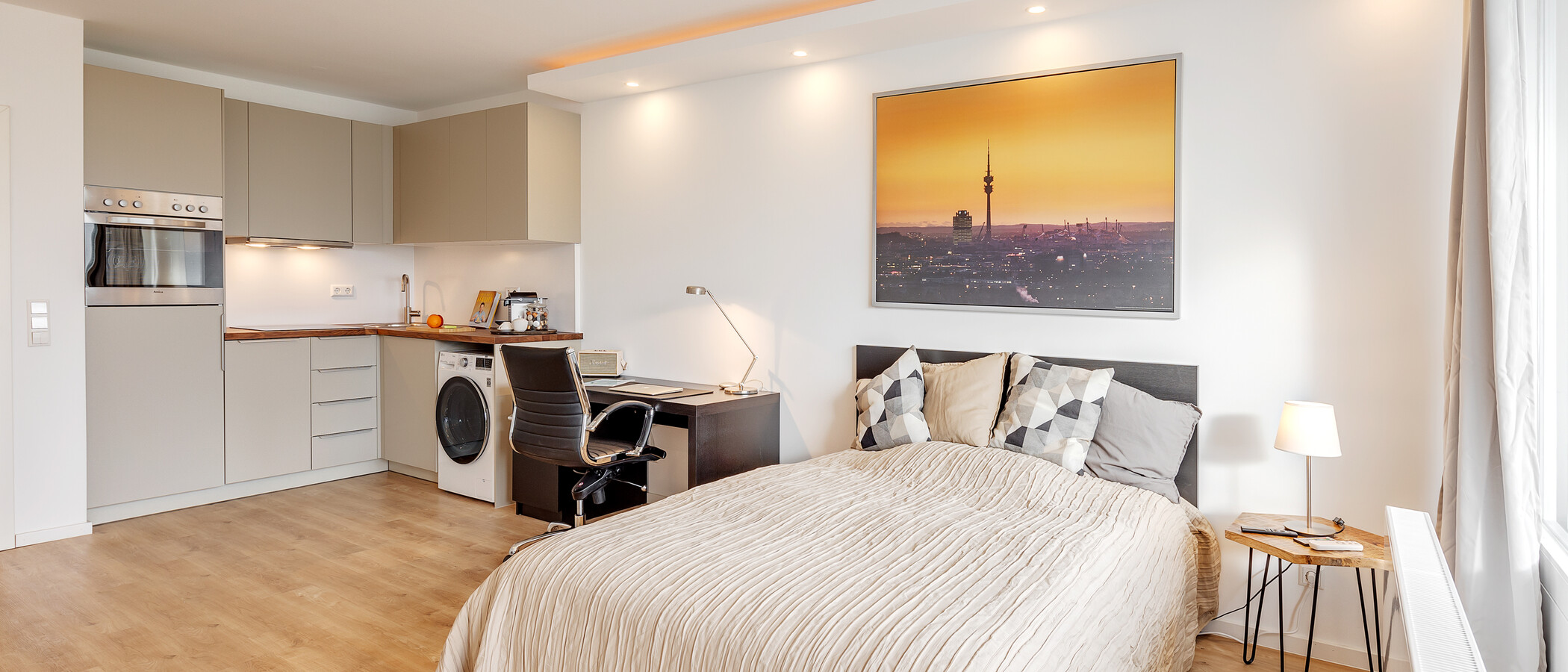 appartamento München Olympiazentrum 04 zona living 12868