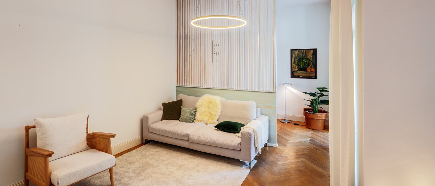 appartamento a due livelli München Herzogpark 04 zona living 12889