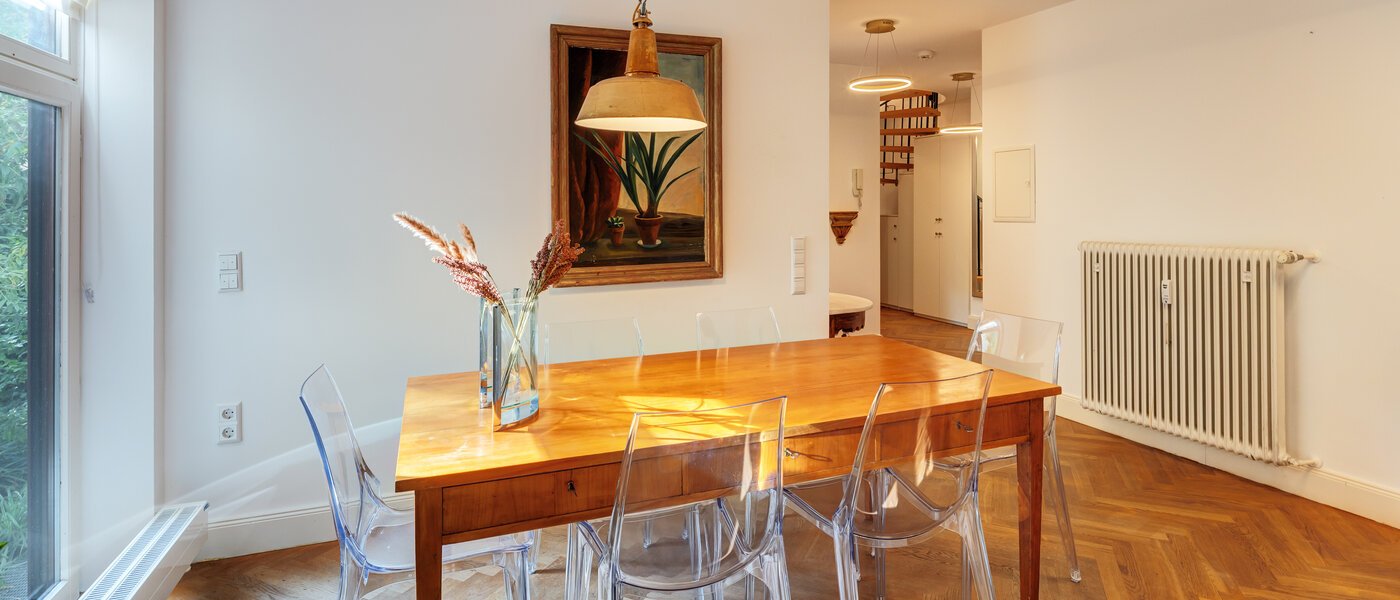 appartamento a due livelli München Herzogpark 02 zona pranzo 12889