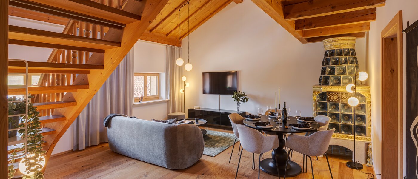 appartamento con galleria Gmund am Tegernsee 01 zona living 12967