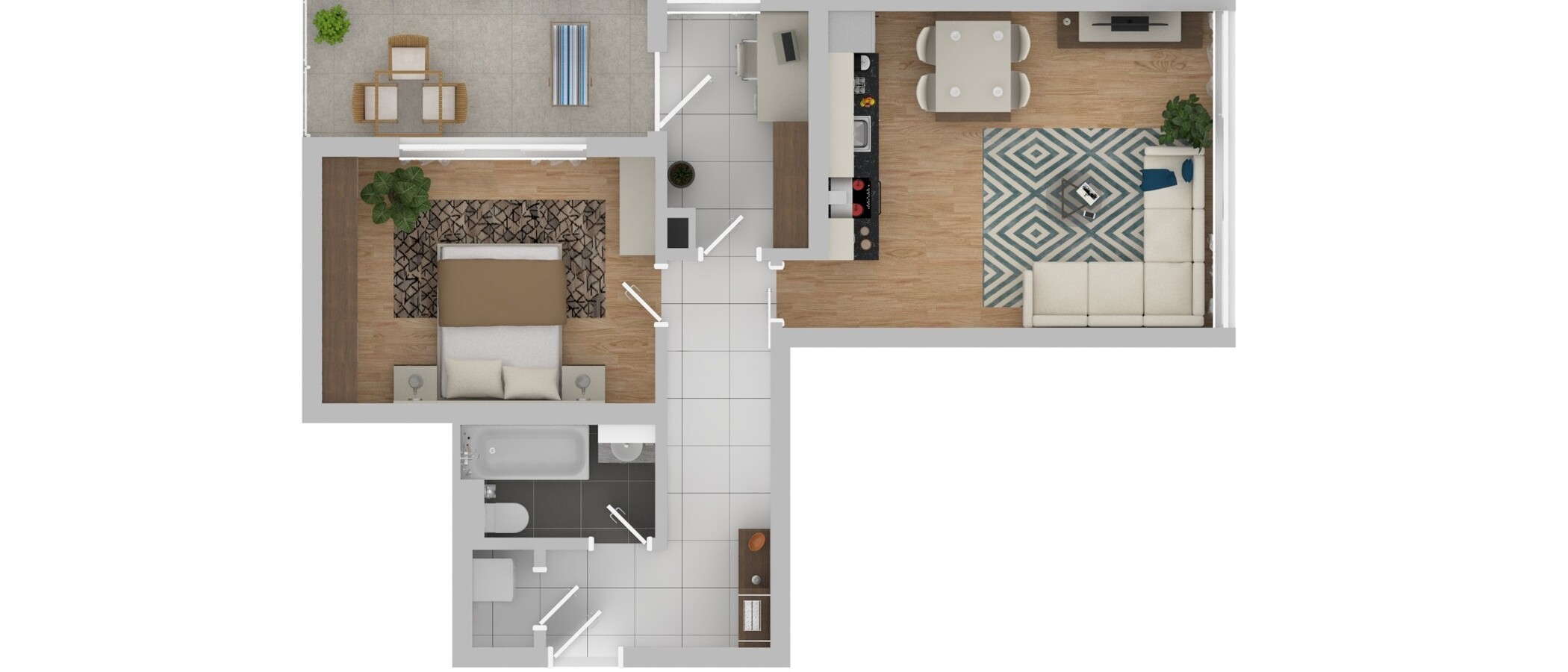 appartamento München Laim 01 planimetria 12980