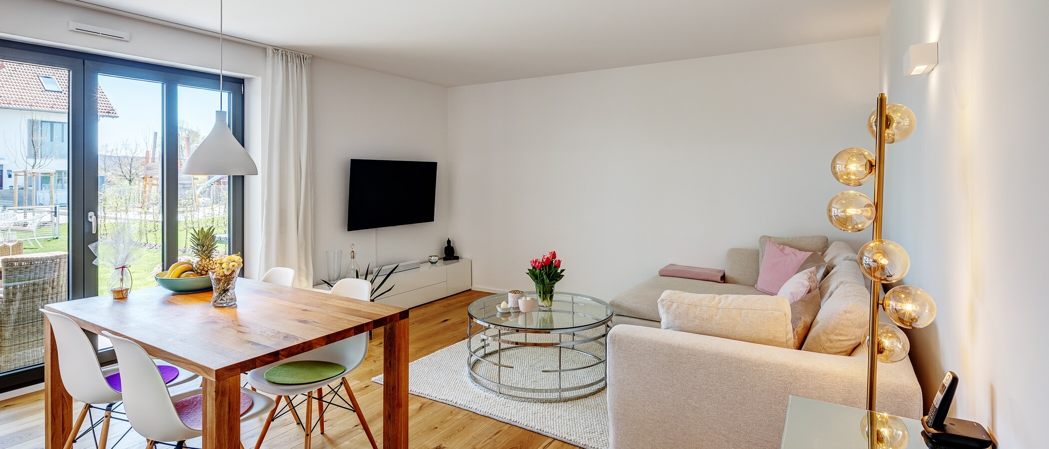 appartamento con giardino Andechs 01 zona living 12988