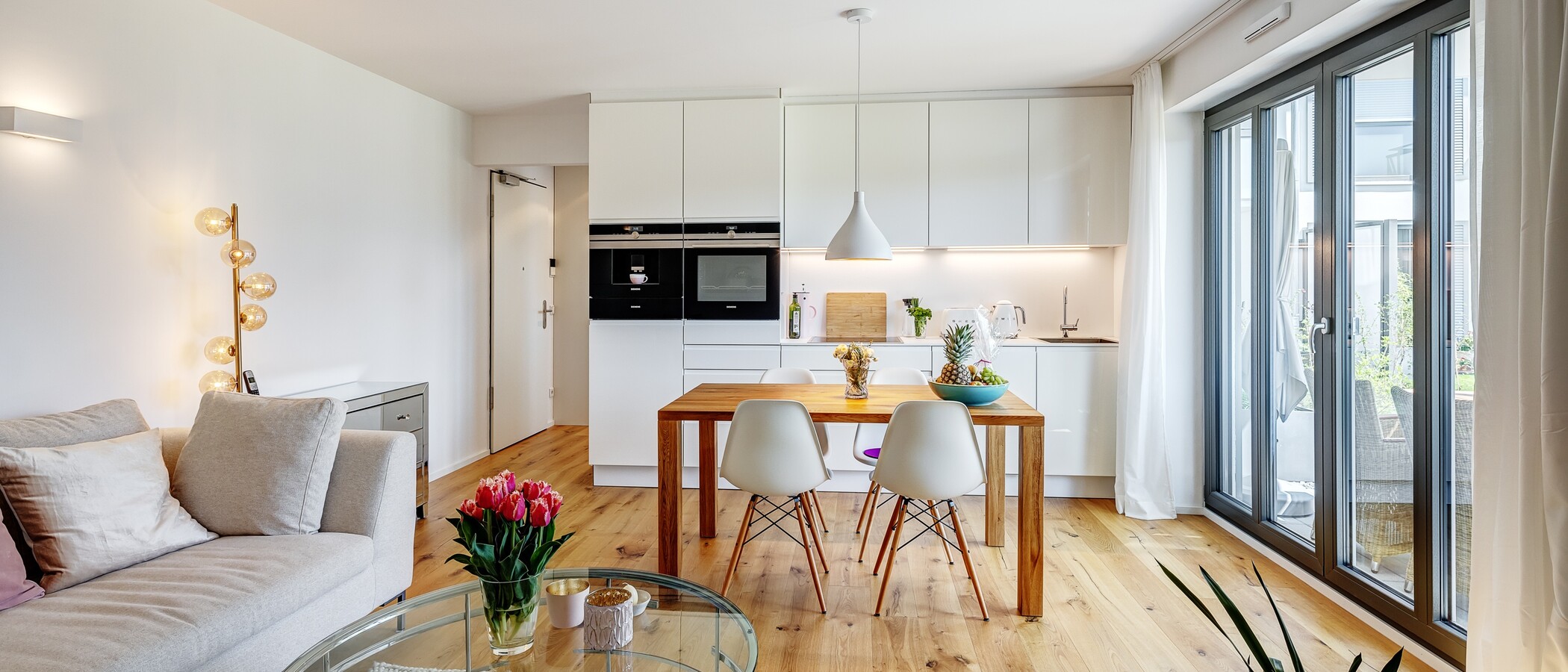 appartamento con giardino Andechs 05 zona living 12988