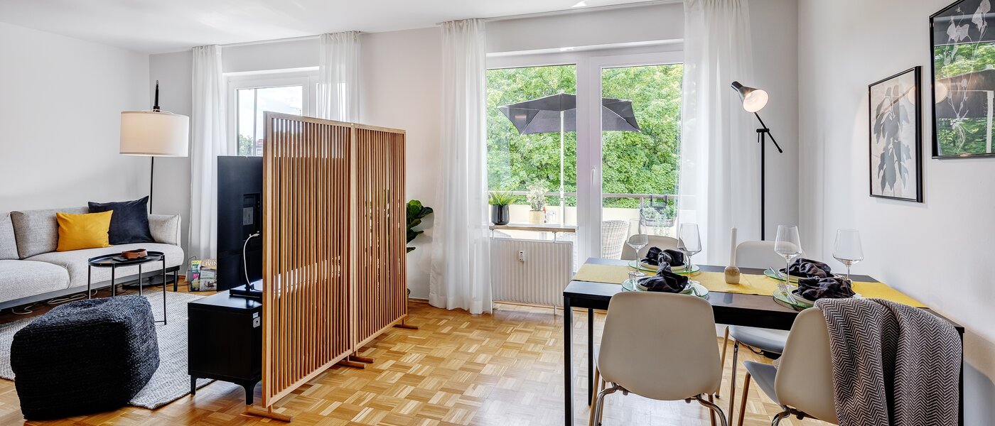 appartamento München Parkstadt Schwabing 04 zona living 13011