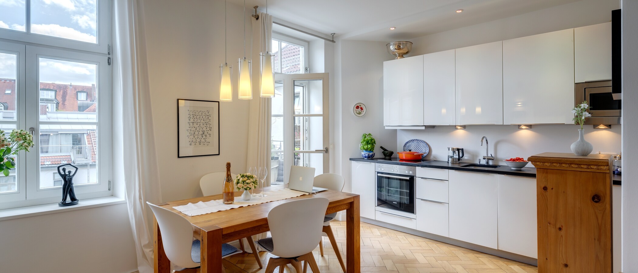 appartamento München Dreimühlenviertel 02 cucina 13019