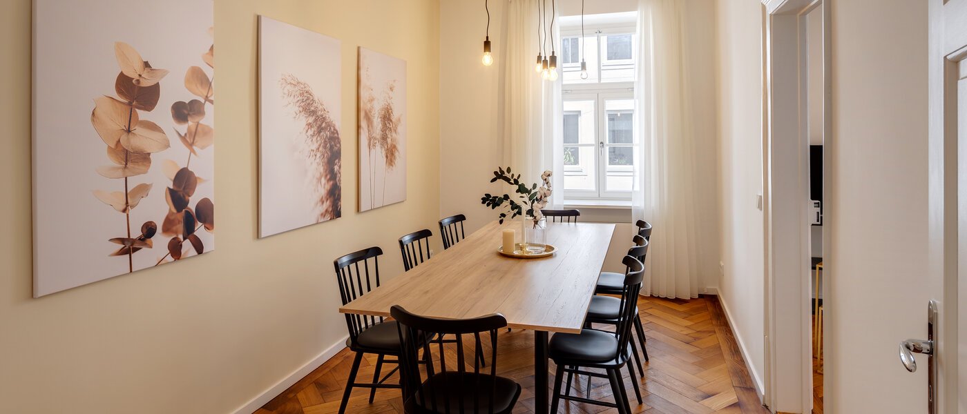 appartamento München Isarvorstadt 01 sala da pranzo 13026