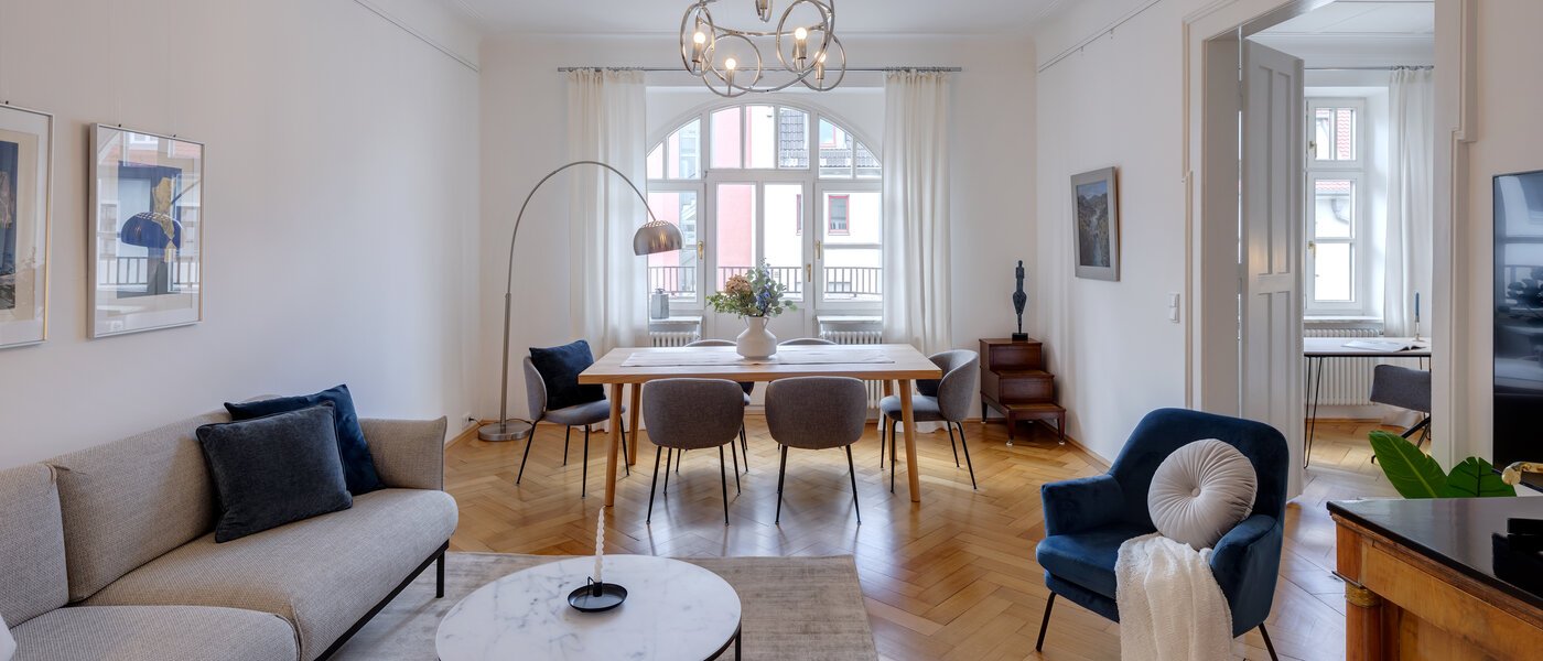 appartamento München Lehel 01 zona living 13035