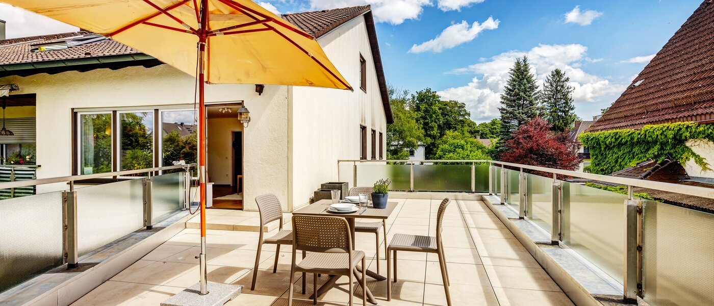 appartamento München Berg am Laim 03 terrazza sul tetto 13039