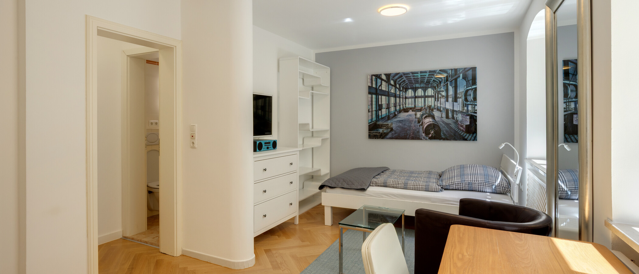 appartamento München Lehel 04 zona living 1304