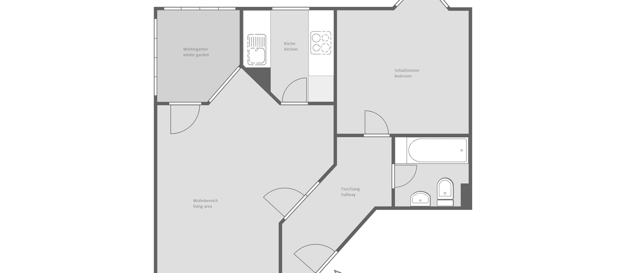 appartamento München Schwabing-Nord (zw. Belgrad- & Leopoldstraße) 01 planimetria 13047