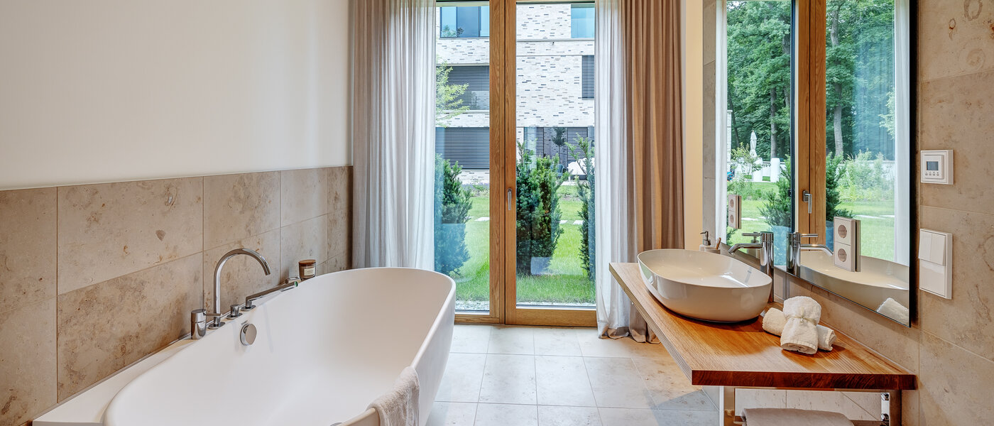 appartamento con giardino München Harlaching 01 bagno 13067