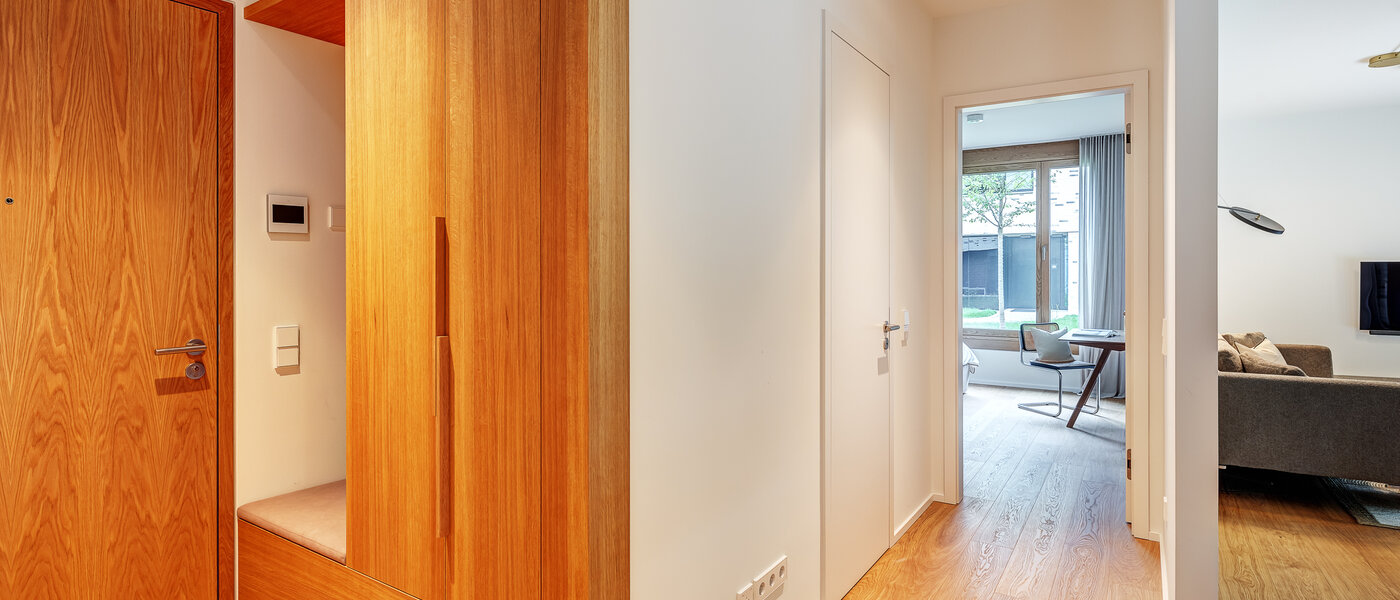 appartamento con giardino München Harlaching 03 ingresso/corridioio 13067