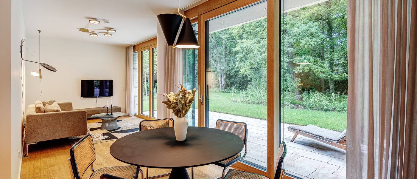 appartamento con giardino München Harlaching 01 zona living 13067