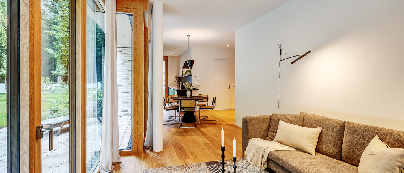 appartamento con giardino München Harlaching 06 zona living 13067