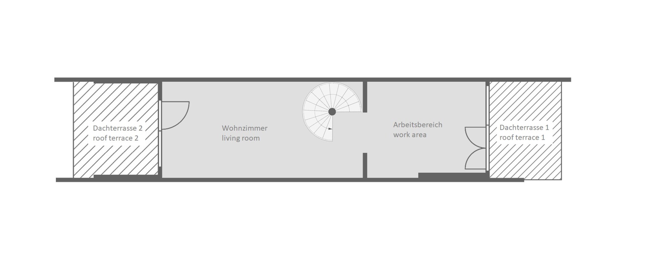 maisonette München Olympiadorf 02 planimetria 13150