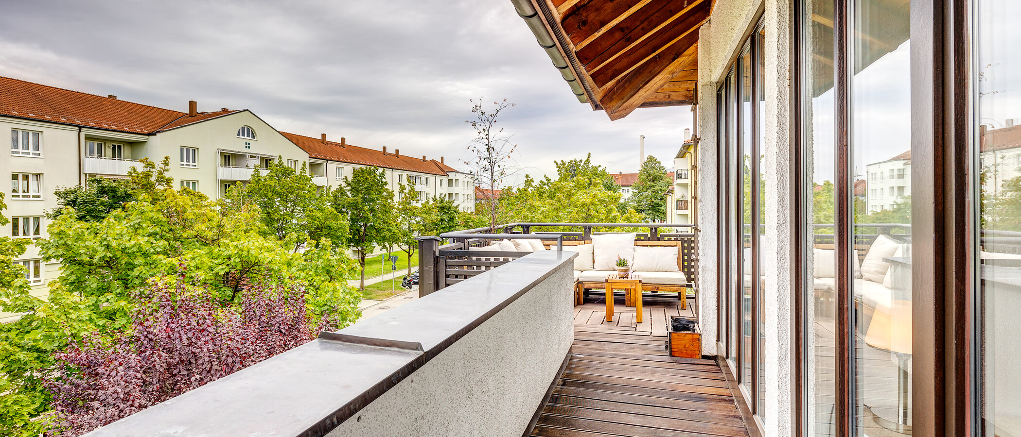 maisonnette con galleria Unterföhring 04 terrazza sul tetto 13159