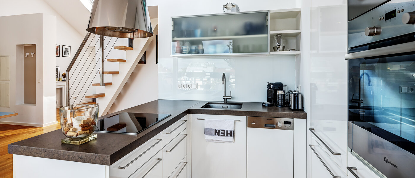 maisonnette con galleria München Maxvorstadt - Museumsviertel 03 cucina 13166