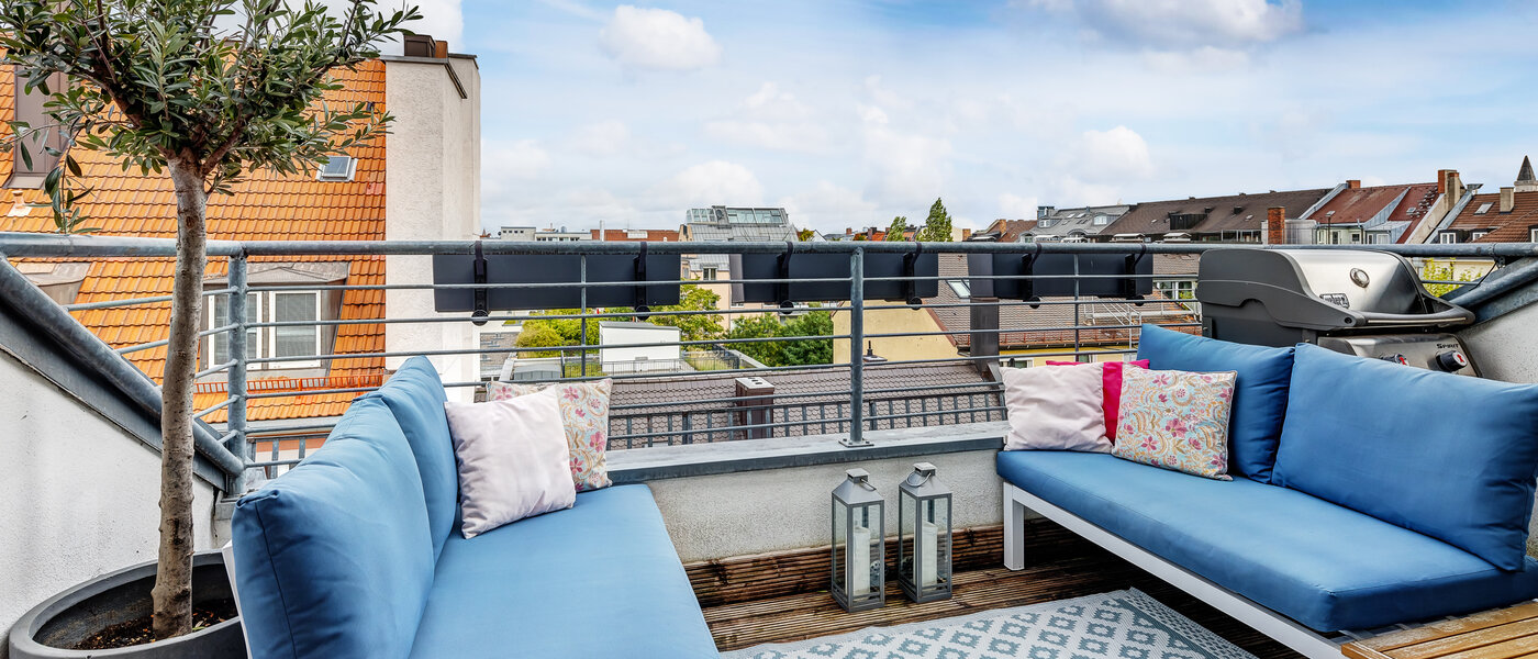 maisonnette con galleria München Maxvorstadt - Museumsviertel 01 terrazza sul tetto 13166