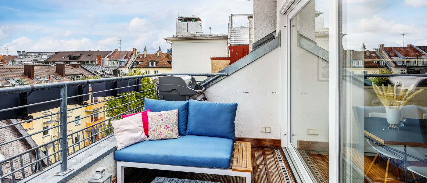 maisonnette con galleria München Maxvorstadt - Museumsviertel 02 terrazza sul tetto 13166