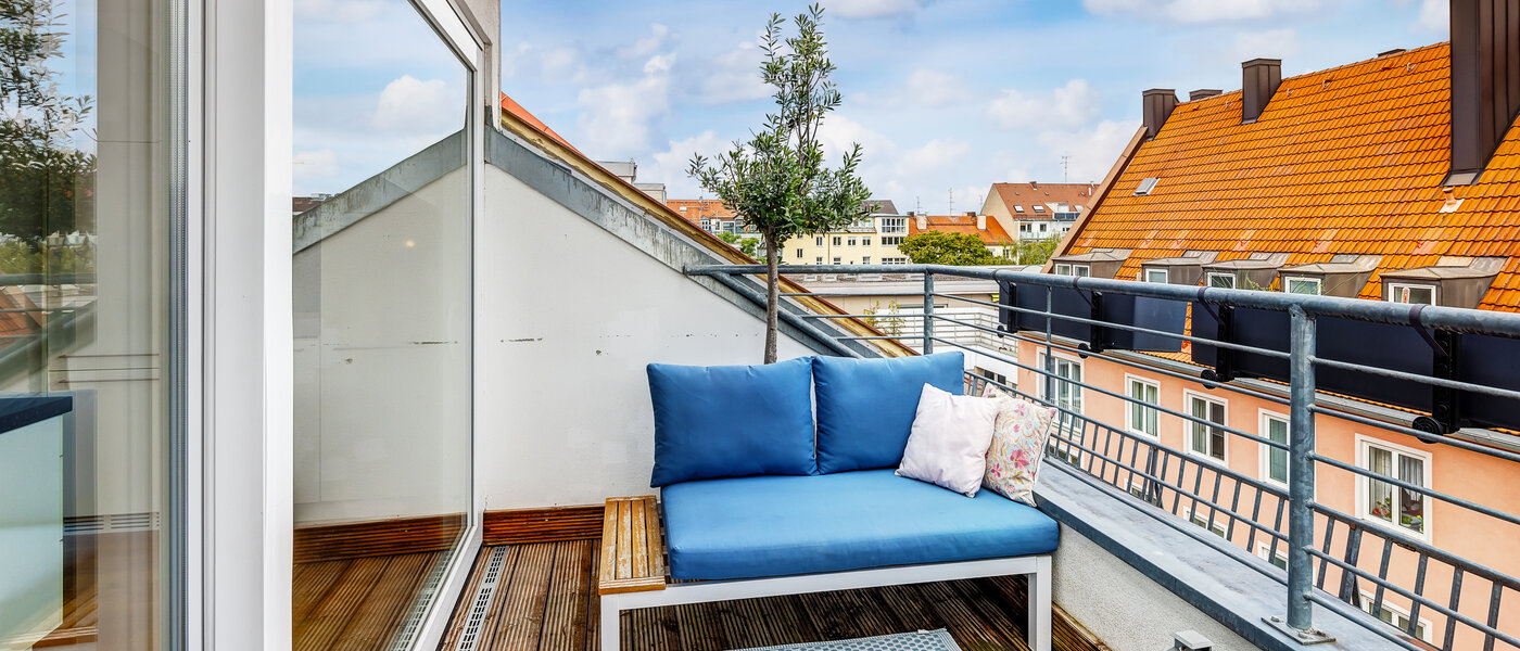 maisonnette con galleria München Maxvorstadt - Museumsviertel 03 terrazza sul tetto 13166