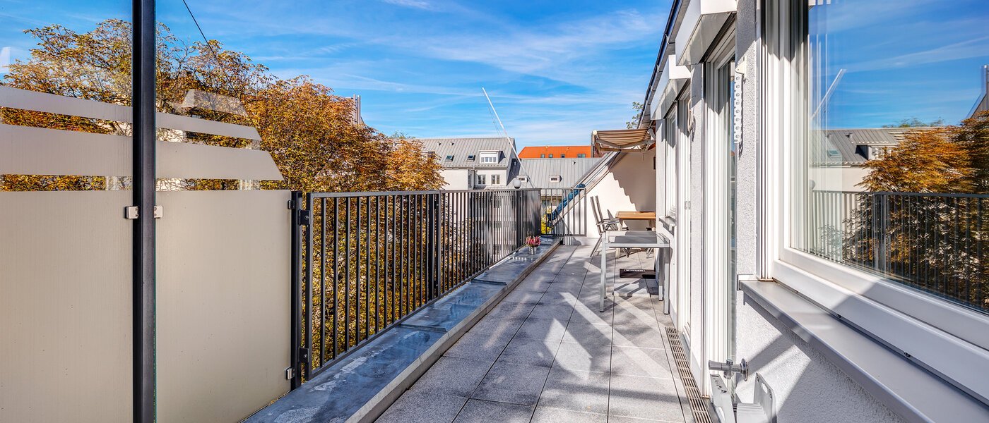 appartamento München Berg am Laim 03 terrazza sul tetto 13179