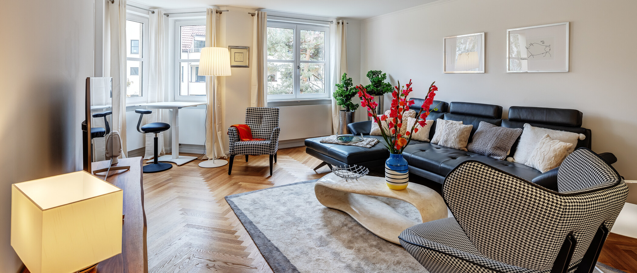 appartamento München Neuhausen 02 zona living 13199