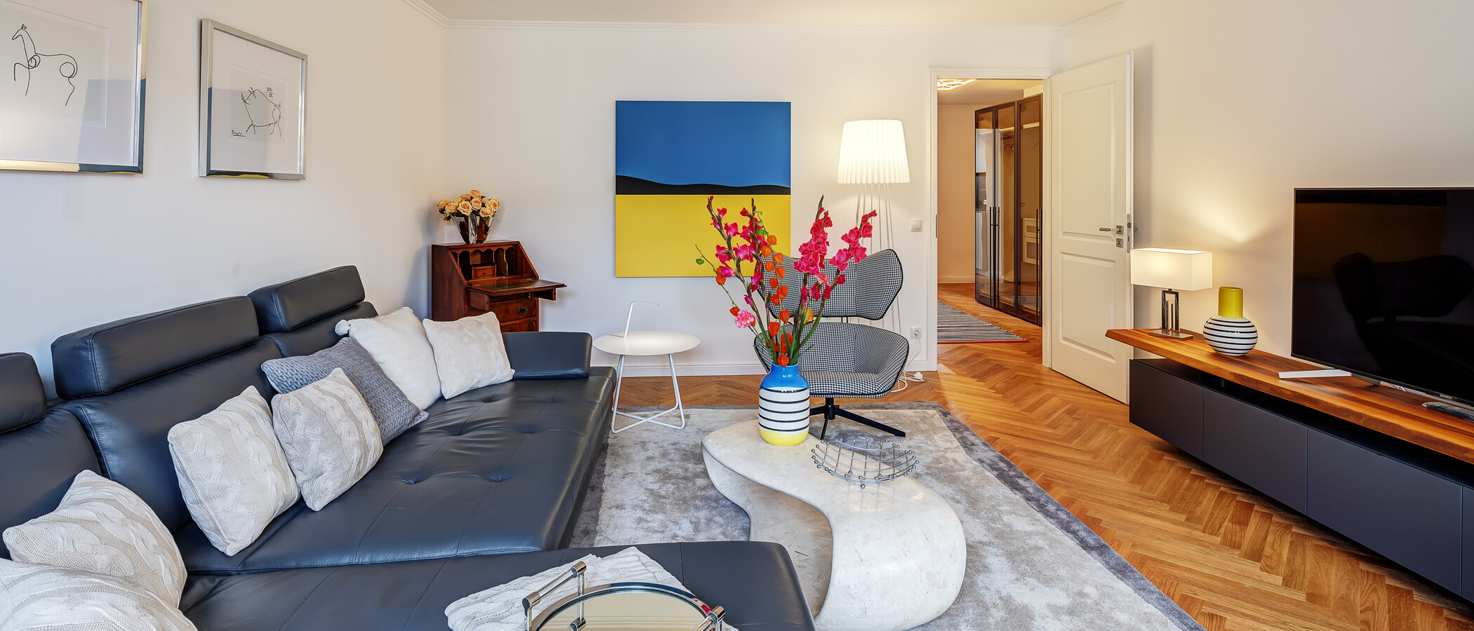 appartamento München Neuhausen 03 zona living 13199
